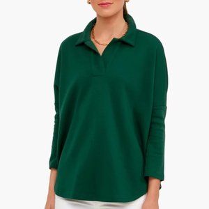 NWT Jaguar Green Pomander Place Easy Swing Sweatshirt XS/S